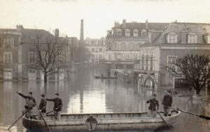 1910 Maisons-Alfort innondations quartier de la gare